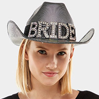 Bride Silver Cowboy Hat