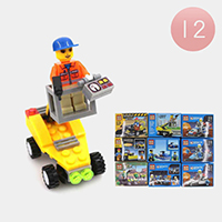 12PCS - Kids Assorted Bricks Building Block Toys