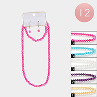 12PCS - Pearl Necklaces