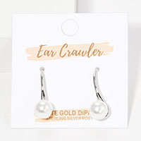 Pearl Ear Crawler Earrings