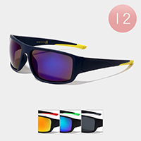 12PCS - Tinted Lens Sports Sunglasses