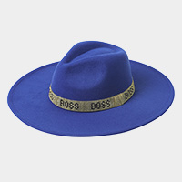 Bling Boss Message Band Panama Hat