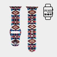 Aztec Pattern Apple Watch Silicone Band