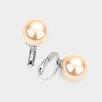 14mm Pearl Clip On Earrings