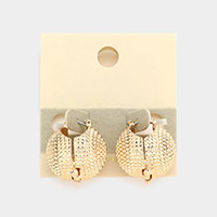 14K Gold Filled Chunky Spiky Metal Ball Pin Catch Earrings
