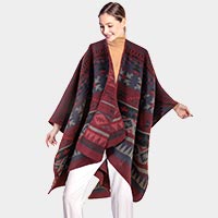 Tribal Patterned Poncho