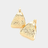 Textured Triangle Pin Catch Earrings