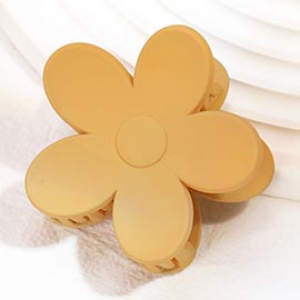 Solid Flower Hair Claw Clip