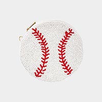 Seed Beaded Baseball Mini Tote Bag
