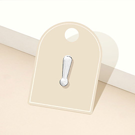 Metal Exclamation Mark Lapel Mini Pin Brooch