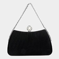 Pearl Pointed Evening Tote / Crossbody Bag