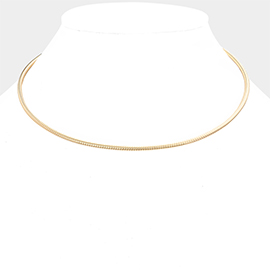 16 Inch Omega Chain Choker Necklace