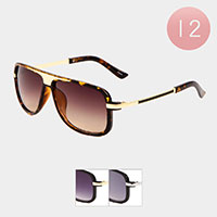 12PCS - Rectangle Wayfarer Sunglasses