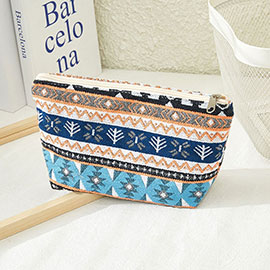 Patterned Pouch Clutch Bag
