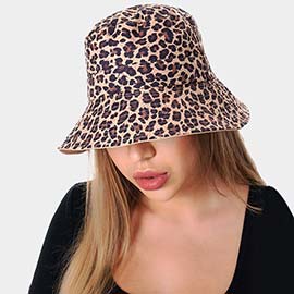 Leopard Patterned Bucket Hat