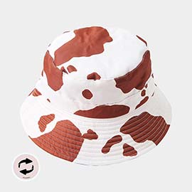 Reversible Cow Patterned Bucket Hat