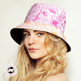 Reversible Abstract Patterned Bucket Hat