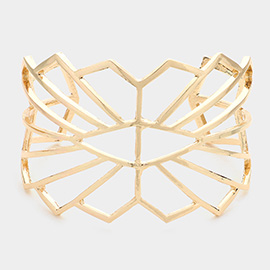 Abstract Metal Cuff Bracelet
