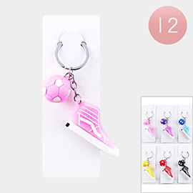 12PCS - Sneakers Ball Keychains