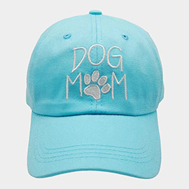 Paw Pointed Dog Mom Message Baseball Cap