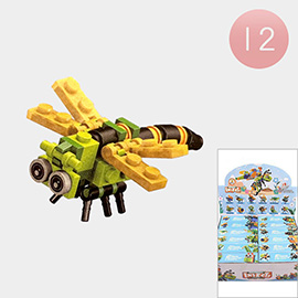 12PCS - Kids Assorted Insects Lego Building Block Toys