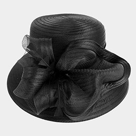 Mesh Bow Dressy Hat