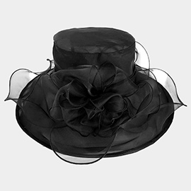 Mesh Bow Organza Dressy Hat