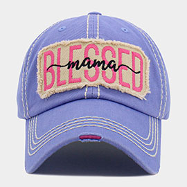 Blessed Mama Message Vintage Baseball Cap