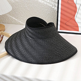 Foldable Straw Visor Sun Hat