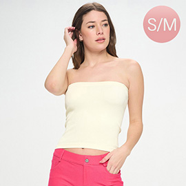 Ribbed Thin Strapped Seamless Tank Top