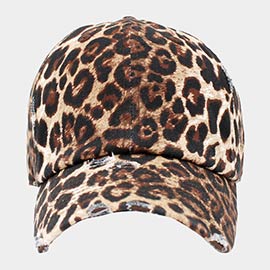 Leopard Patterned Vintage Baseball Cap