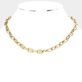 18K Gold Dipped Stainless Steel Premium Handmade Chain Necklace