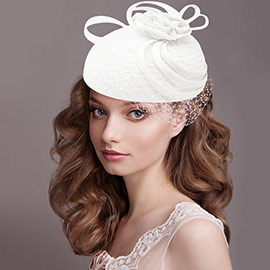 Flower Accented Dressy Hat