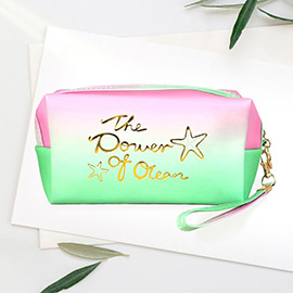The Power of Ocean Message Starfish Pointed Ombre Pouch Bag