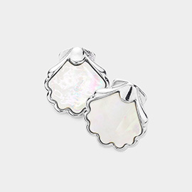 Mother of Pearl Shell Stud Earrings