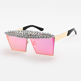 Teardrop Stone Cluster Sunglasses