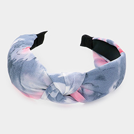 Tie Dye Knot Burnout Headband