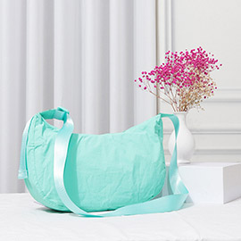 Solid Nylon Sling Bag / Crossbody Bag