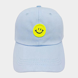 Smile Accented Solid Baseball Cap