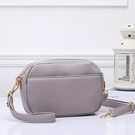 Pebbled Faux Leather Crossbody Bag