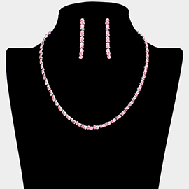 Rhinestone Cluster Necklace