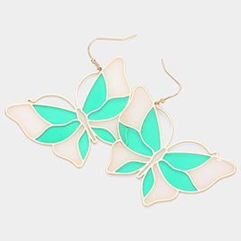 Glass Butterfly Earrings