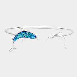 Dolphin Tip Cuff Bracelet