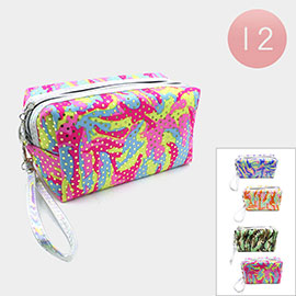 12PCS - Camouflage Punch Printed Pouch Bag