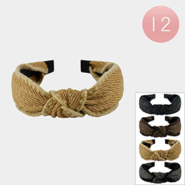 12PCS - Fabric Knot Headbands