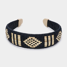 Aztec Raffia Weave Headband