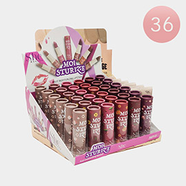 36PCS - Fruit Moisturizing Lipsticks