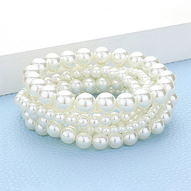 7PCS - Pearl Stretch Bracelets