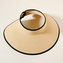 Straw Wide Visor Sun Hat