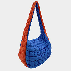 Game Day Quilted Puffer Shoulder / Crossbody Bag Cloud Bag